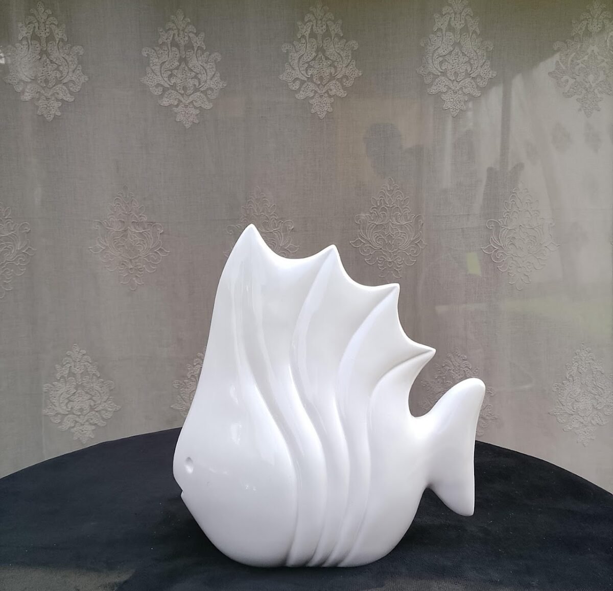 Abstract Ceramic Fish Sculpture - Image 1