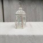 Antique Silver Glass Pillar (Medium)
