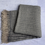 Chevron Fringed Throw blanket
