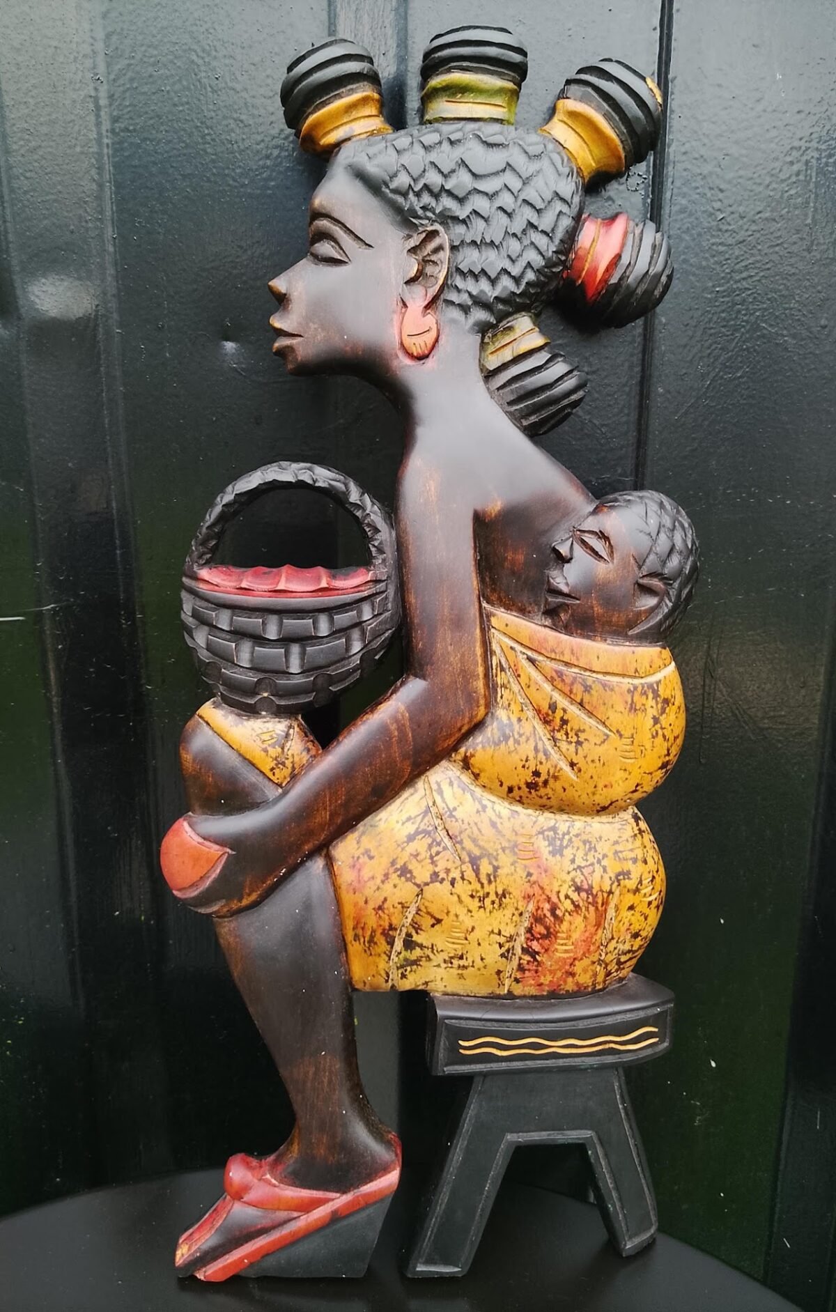 Hand-carved sculpture - Image 1