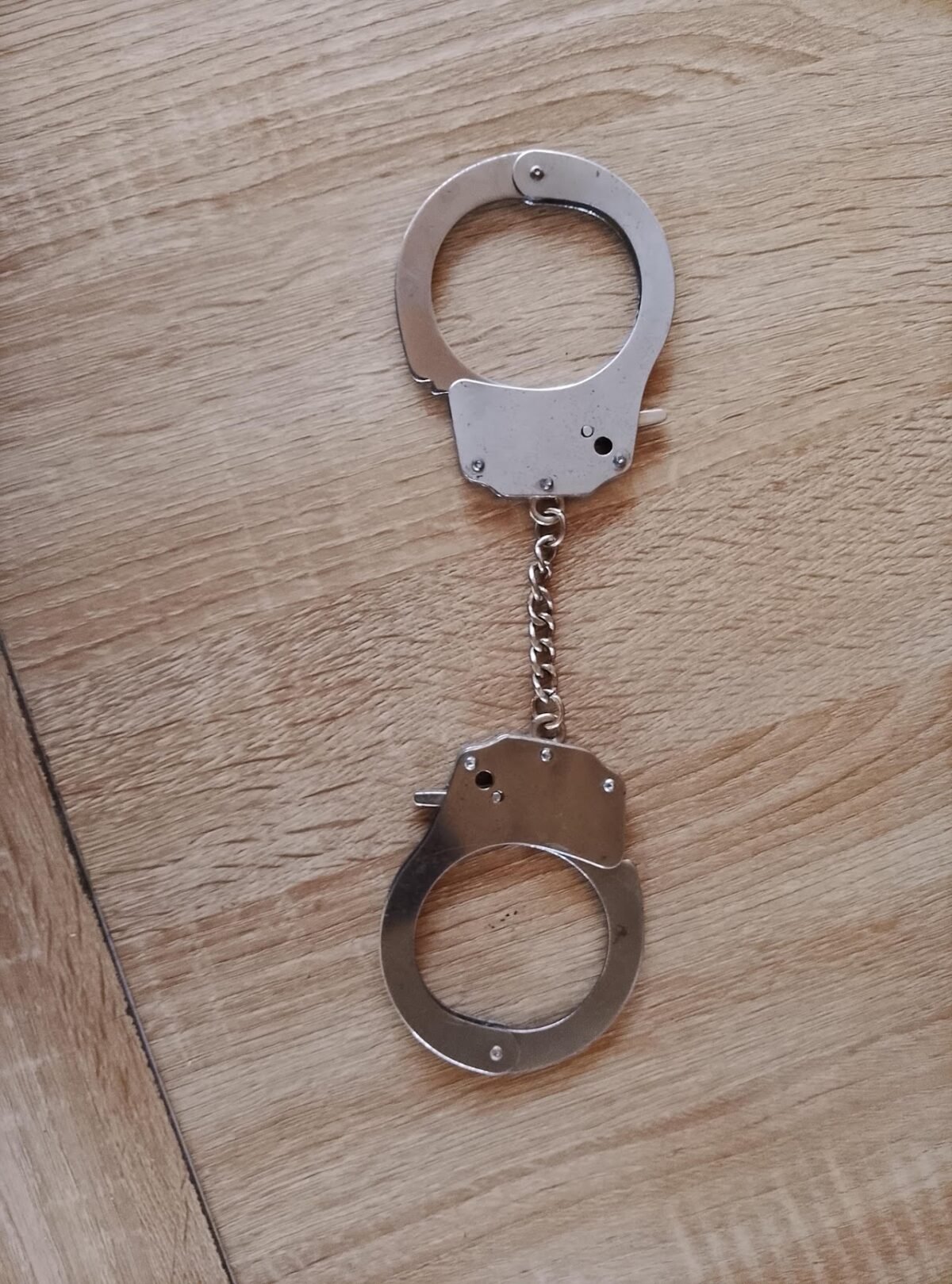 Novelty Silver-Tone Metal Handcuffs Novelty Silver-Tone Metal Handcuffs - Image 1