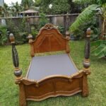 Ornate Four-Poster Bed Frame