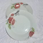 Red Rose Floral plate