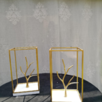 Modern gold geometric tree branch