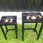 Asian-Style Inlaid Accent Stools