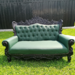 Baroque-style loveseat sofa