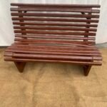 Brown park bench (2-Seater)