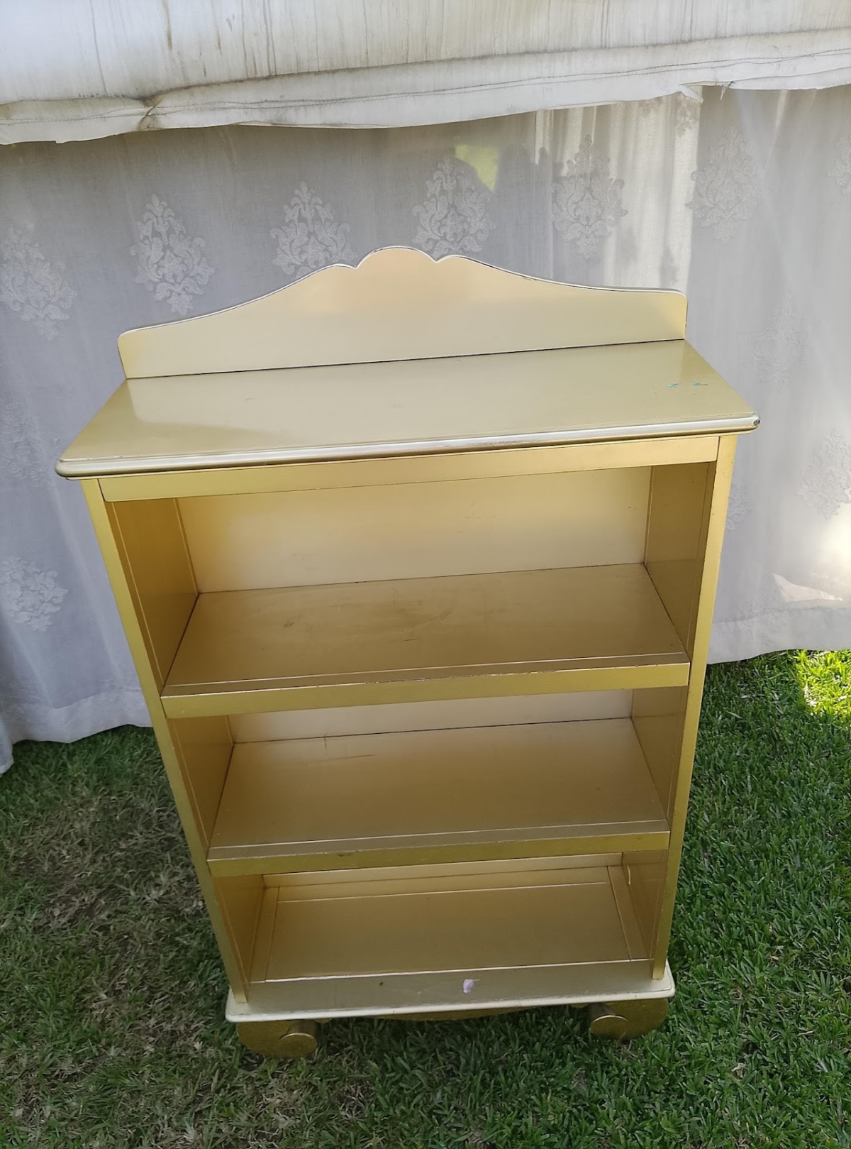 Gold Vintage-Style Bookshelf - Image 2