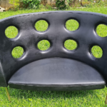Modern Cutout Accent Settee