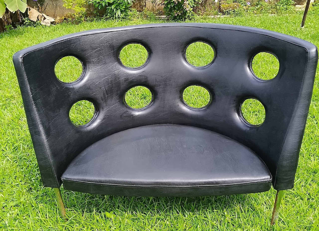 Modern Cutout Accent Settee Modern Cutout Accent Settee - Image 1