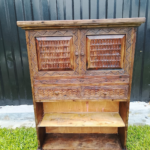 Wooden hand-carved cabinet