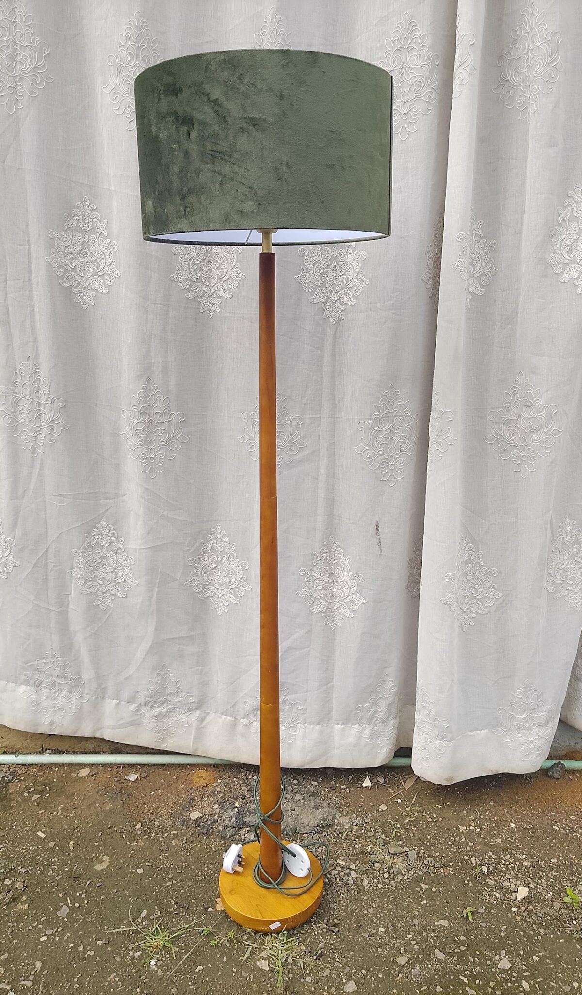 2 Mid-Century Sage Floor Lamp - Image 1